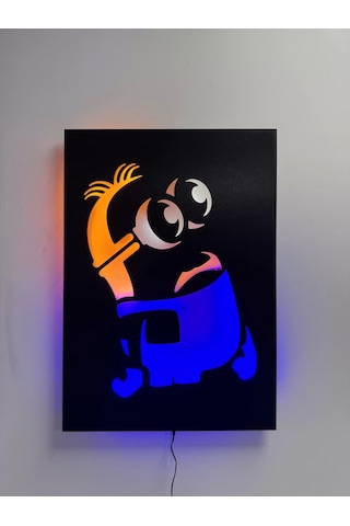 Minyonlar Led Işıklı Tablo