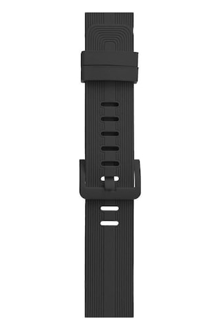 Tedar Apple Watch Uyumlu 38mm Kr408 Çizgili Silikon Kordon - Koyu Gri Najmaddin