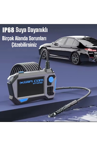 360 Motorlu Ekranlı Çift Lensli 10 Metre Yılan Kamera