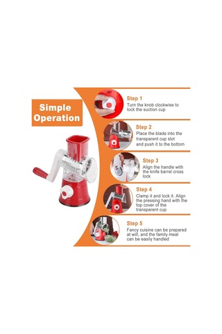 Meyveler, Sebzeler Ve Daha Fazlası İçin Elle Çalıştırılan Sebze Kesici, Ev Mutfak Aletleri, Çok İşlevli Rende Fyn10 Diğer