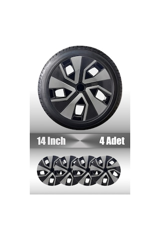 Peugeot Araçlar İçin Universal 14" İnç 4 Adet 1 Takım Jant Kapağı 301 206 207 Rifter 105