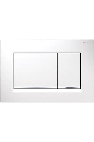 Sigma 30 Kumanda Kapağı - Çift Basmalı Beyazparlakbeyaz Krom