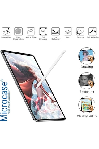 Microcase Samsung Uyumlu Galaxy Tab S11 Ultra 14.6 İnch Tablet Paper Like Pencil Destekli Kağıt Hissi Veren Mat Ekran Koruyucu - Al3289