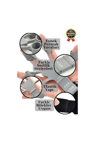 Pratik Silikon El Bilek Parmak Kol Kas Güçlendirici Geliştirici Fizik Egzersiz Lastik Kayışı Çok Renkli