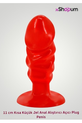 xShopum 11 Cm Kısa Küçük Jel Anal Alıştırıcı Açıcı Plug Penis