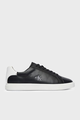 Calvin Klein Deri Logolu Sneaker Ayakkabı Hw0hw032950gm Bayan Ayakkabı Hw0hw03295 0gm Siyah