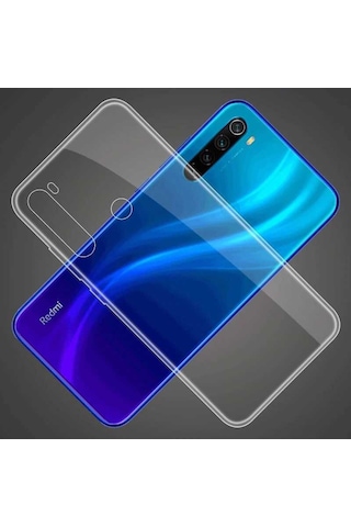 Noktaks - Xiaomi Uyumlu Xiaomi Redmi Note 8t - Kılıf Şeffaf Soft Slim Fitt Süper Silikon Kapak T10945 Şeffaf
