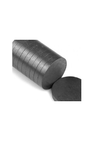 1000 Adet Siyah Mıknatıs 15x3mm - Silindir Ferrit / Seramik Mıknatısı Evimdeyokyok