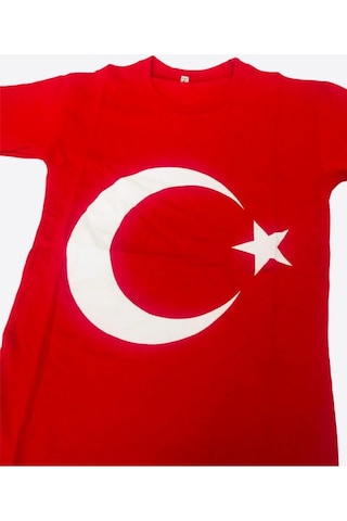 Kelebek Kostüm Unisex Kırmızı Ay Yıldızlı T-shirt Kırmızı,siyah