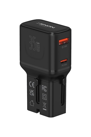 Xenon Smart Priz Dönüştürücü 35w Gan Hızlı Şarj, 200+ Ülke, Usb-c & Usb-a, Pd Pps, Seyahat Adaptörü X6407