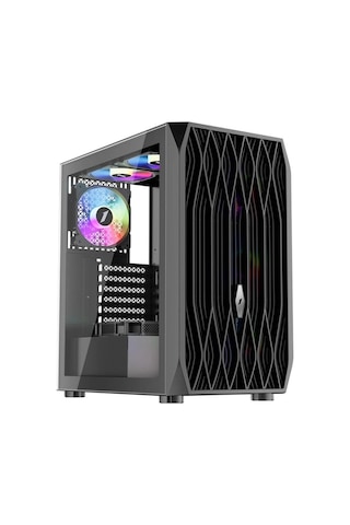 1st Player Arıya Ay7 Siyah 650w 80+ Argb 4x12cm Fan Temperli Cam Mesh Usb 3.0 Atx Kasa