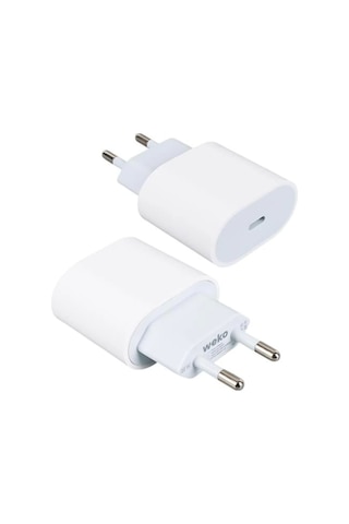 Weko Wk-26524 Beyaz Pd 20 Watt Iphone Type-c Hızlı Şarj Başlığı Çok Renkli