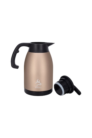 Big Therm 2 Lt Paslanmaz Çelik Rose Gold Çay Termosu, 24 Saat Soğuk, 12 Saat Sıcak Tutma Rose Gold