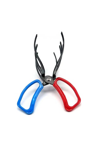 Folinda Büyük Boy Üç Dişli Metal Balık Tutucu - El Temizliği Sağlar, Luya Balık Klipsi, 21 11.5cm Ağırlık 200g