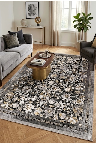 Efsane Halı 200x290 Esmira Koleksiyonu 34676-090 Siyah