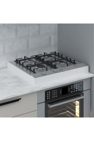 Beyaz Ankastre Ocak Altı