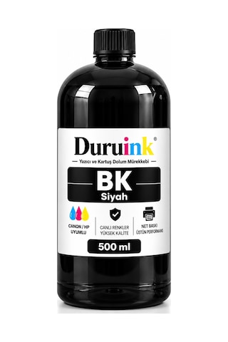Brother Dcp-t830dw Uyumlu 500ml Siyah Mürekkep Dolum Seti