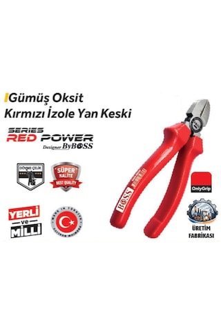 Boss 160 Mm Gümüş 85633 Oksit Yan Keski Kırmızı İzole 6 Adet