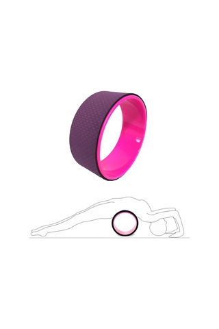 Suntek Yoga Tekerleği Pozları Yardımcı Egzersiz Kas Mor