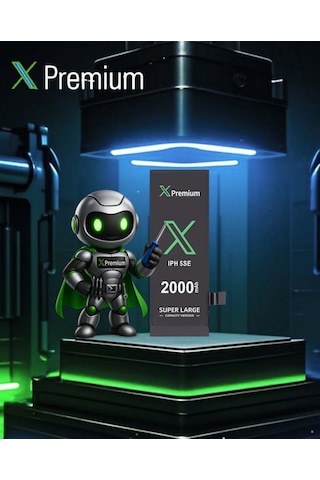 Xpremium Apple Uyumlu iPhone 5se Batarya Pil Süper Yüksek Kapasiteli Güçlendirilmiş 2000 Mah