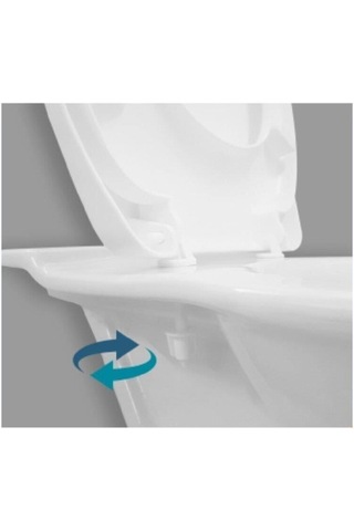 Rona Mavi Tisa ThermoPlast Standart Klozet Kapağı (Alttan Monte)