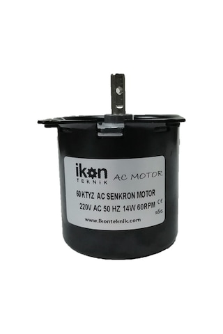 İkon Teknik AC SENKRON MOTOR 60 KTYZ 14 Watt 60 RPM 220 Volt