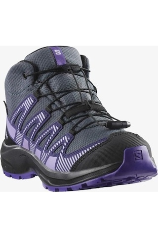 Salomon Xa Pro V8 Mıd Waterproof Cocuk Turbulence/black/liberty Bot L47857300 Mor