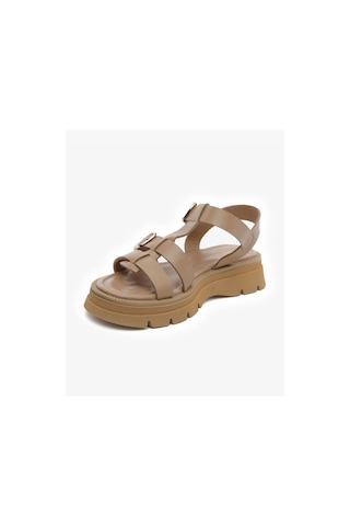Greyder Kadın Açık Vizon Hakiki Deri Comfort Sandalet 5y2cs59031 A.vızon