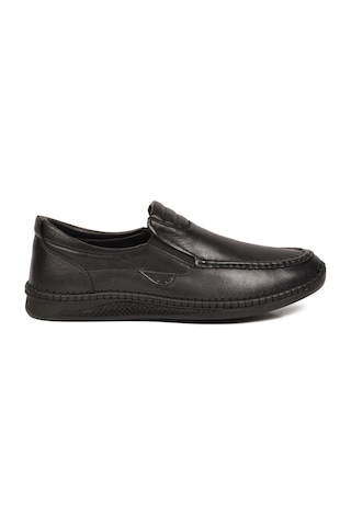 Voyager Erkek Siyah Hakiki Deri Hafızalı Rahat Taban Şık Smart Casual Ayakkabı Loafer M741 M