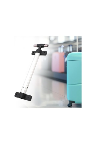 Homyl Bagaj Teleskopik Saplı Seyahat Aksesuarları, Kompakt Siyah Ve Beyaz