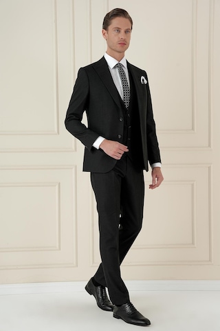 Efor Tk 911 Slim Fit Siyah Spor Takım Elbise Siyah