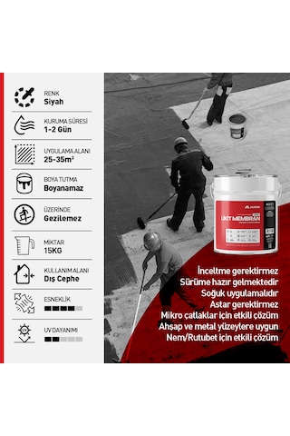 Alkoru 5 Adet 15 Kg Süper Likit Membran Avantaj Paket