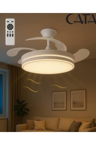 Cata Ct-3003 Basel Tavan Vantilatör Led Aydınltmalı