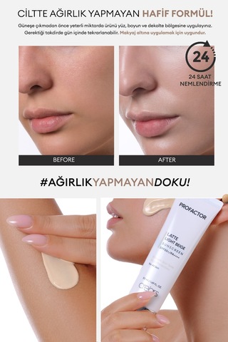 Cre'ars Profactor Lette Sunscreen Light Beige SPF50+ 50 ML