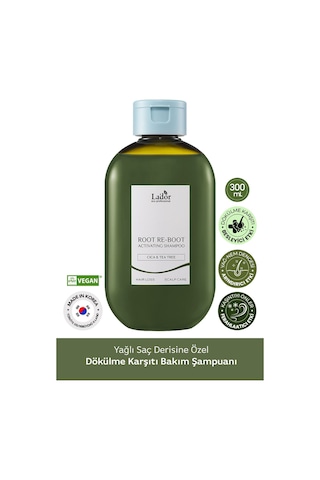 Lador Dökülme ve Yağlanma Karşıtı, Yatıştırıcı Saç Bakım Şampuanı LADOR Root Re-Boot Cica Tea Tree