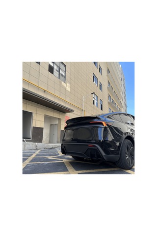 Red Lion Parts Tesla Model Y Juniper 2025-2026+ Uyumlu Parlak Siyah Glossy Black Arka Difüzör Yan Ekleri