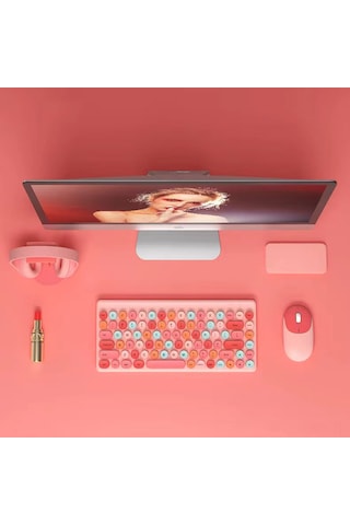 Samdoo 2.4g Kablosuz Oyun Klavyesi Ve Mouse Seti - 86 Tuşlu Ergonomik Tasarım, Windows Uyumlu Diğer