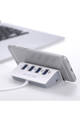 Maiyame Usb Otg Hub Kart Okuyuculu 4'ü 1 Arada Hub Usb3.0 Çoklu Ayırıcı Pc Dizüstü Bilgisayar İçin