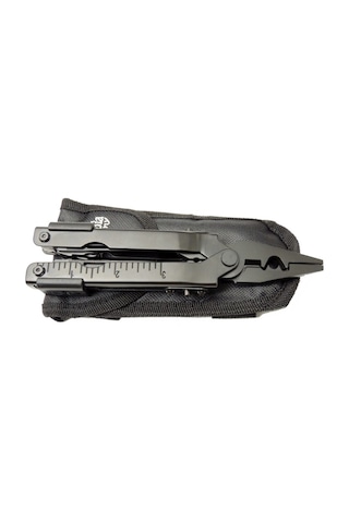 Columbia Kamp Np 1020 A Siyah Imha Pensesi 17cm - Çok Amaçlı, Metal Gövde (multitool), Kılıflı Siyah