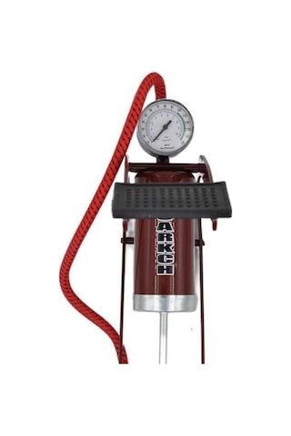 Sıladanal Basınç Göstergeli Ayak Pompası Araba Bisiklet Motor Lastik Pompası Siyah