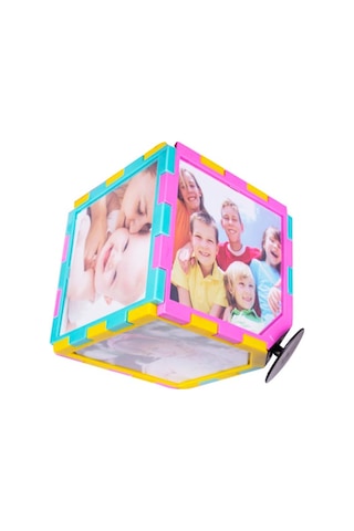 Kişiye Özel Müzikli Dönen Küp Fotoğraf Çerçeve 10x10 Cm