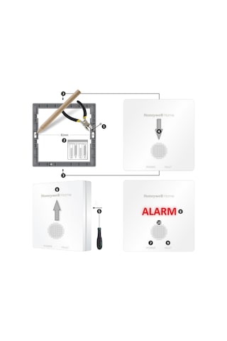 Honeywell R200 Co Karbonmonoksit Alarm Cihazı / 10 Yıl Pil Ömürlü