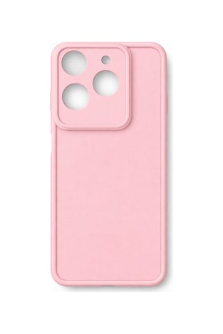 İnfinix Hot40 Ve İnfinix Hot40pro Ve Spark20pro Uyumlu Kamera Çıkıntılı Mat Silikon Telefon Kılıfı Pembe