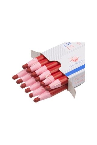 Ipli Konfeksiyon Kırmızı Kalem / Bc-102R 12 Adet