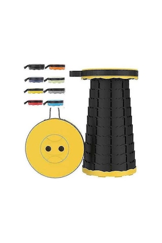 Bloomnest Taşınabilir Katlanır Tabure, Seyahat Koltuğu, Kamp Sandalyesi, Balıkçılık, Yürüyüş, Yvan Newway Sarı Sarı