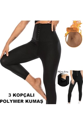 Sauna Terleten Beli Agraflı 2 Beden Korse (533951819) Siyah