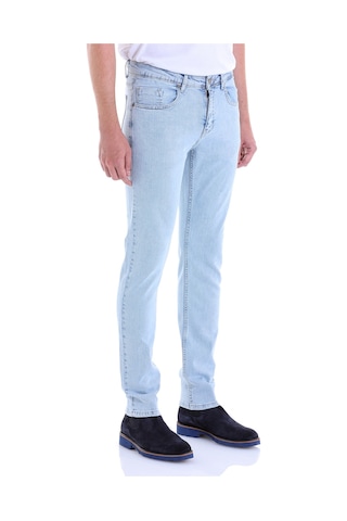 Hatemoğlu Slim Fit Düz Düşük Bel Kot Pantolon Açık Mavi