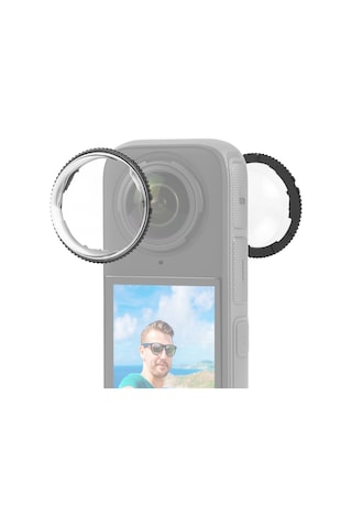 Springsun Puluz Pu989t Panoramik Kamera Lens Koruyucuları Lens Koruyucu Kapak Şeffaf Lens Kapağı Yedek Insta360 X4 Aksesuarları