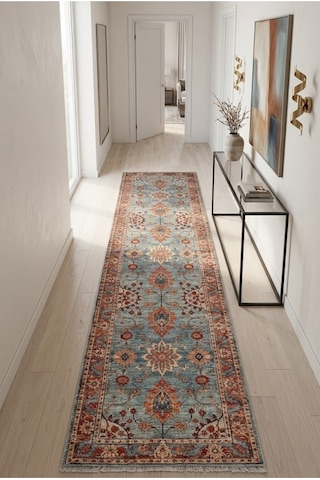 Yolluk Halı Kaymaz Taban Yıkanabilir Leke Tutmaz Kilim Özel Ölçü Koridor Halısı 3030 Çok Renkli