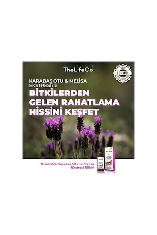 TheLifeCo Karabaş Otu & Melisa Ekstraktı 150 ML